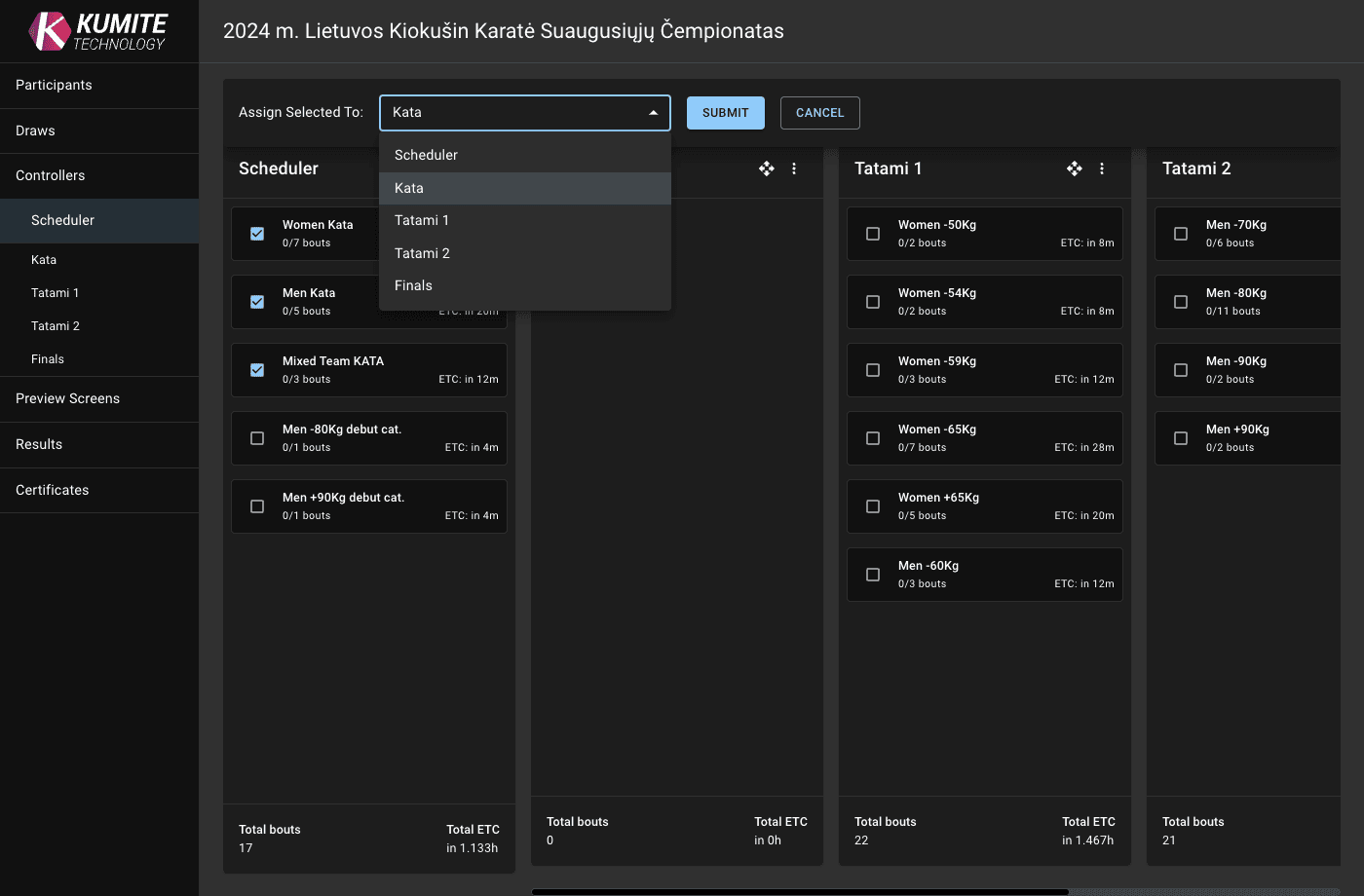 Назначение выбора