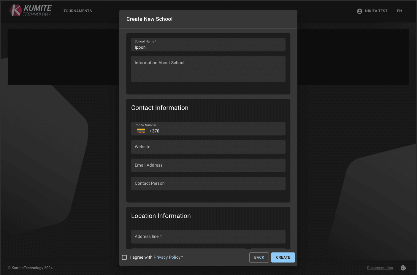 Завершите регистрацию школы