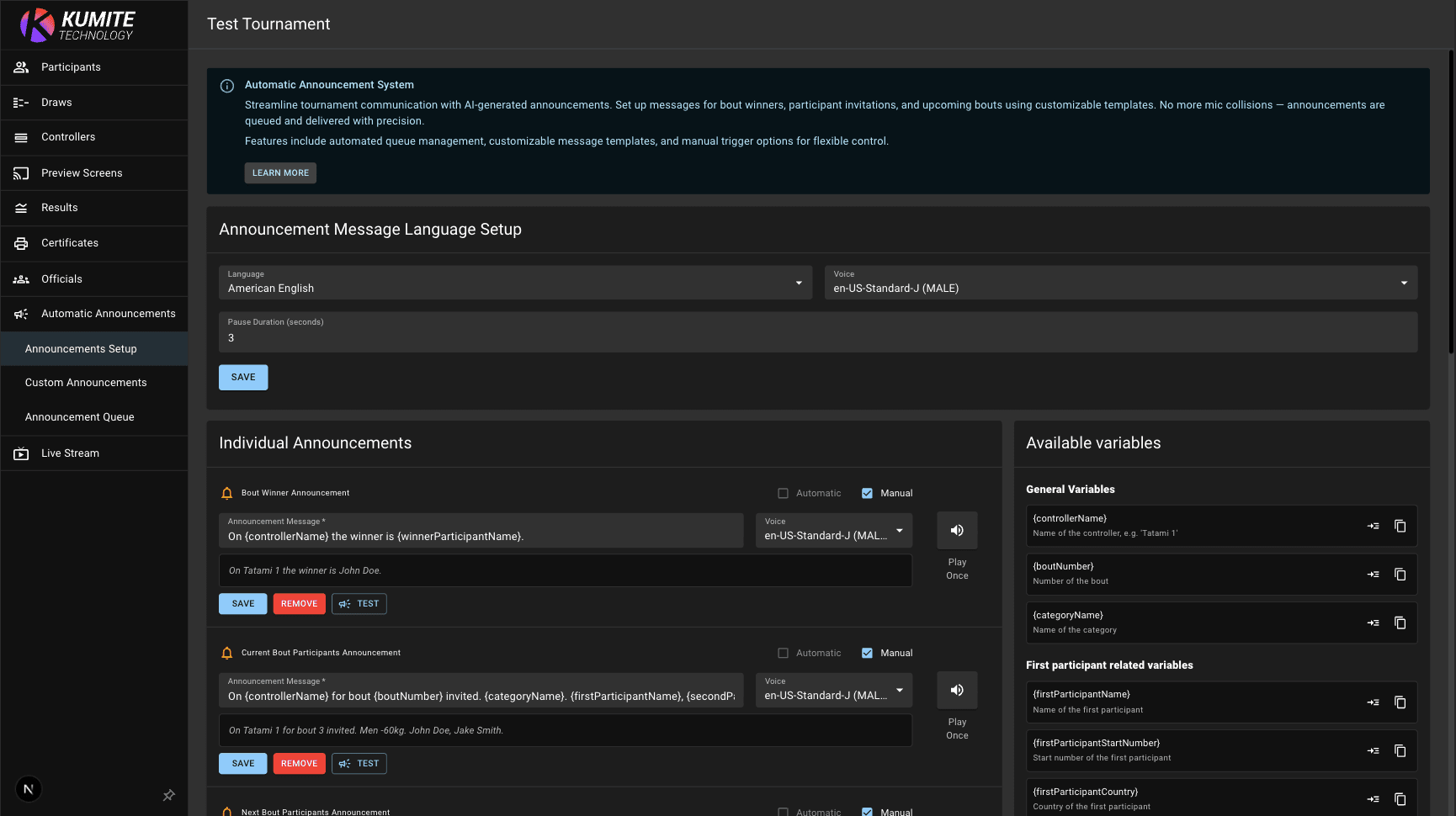 Настройка Объявлений