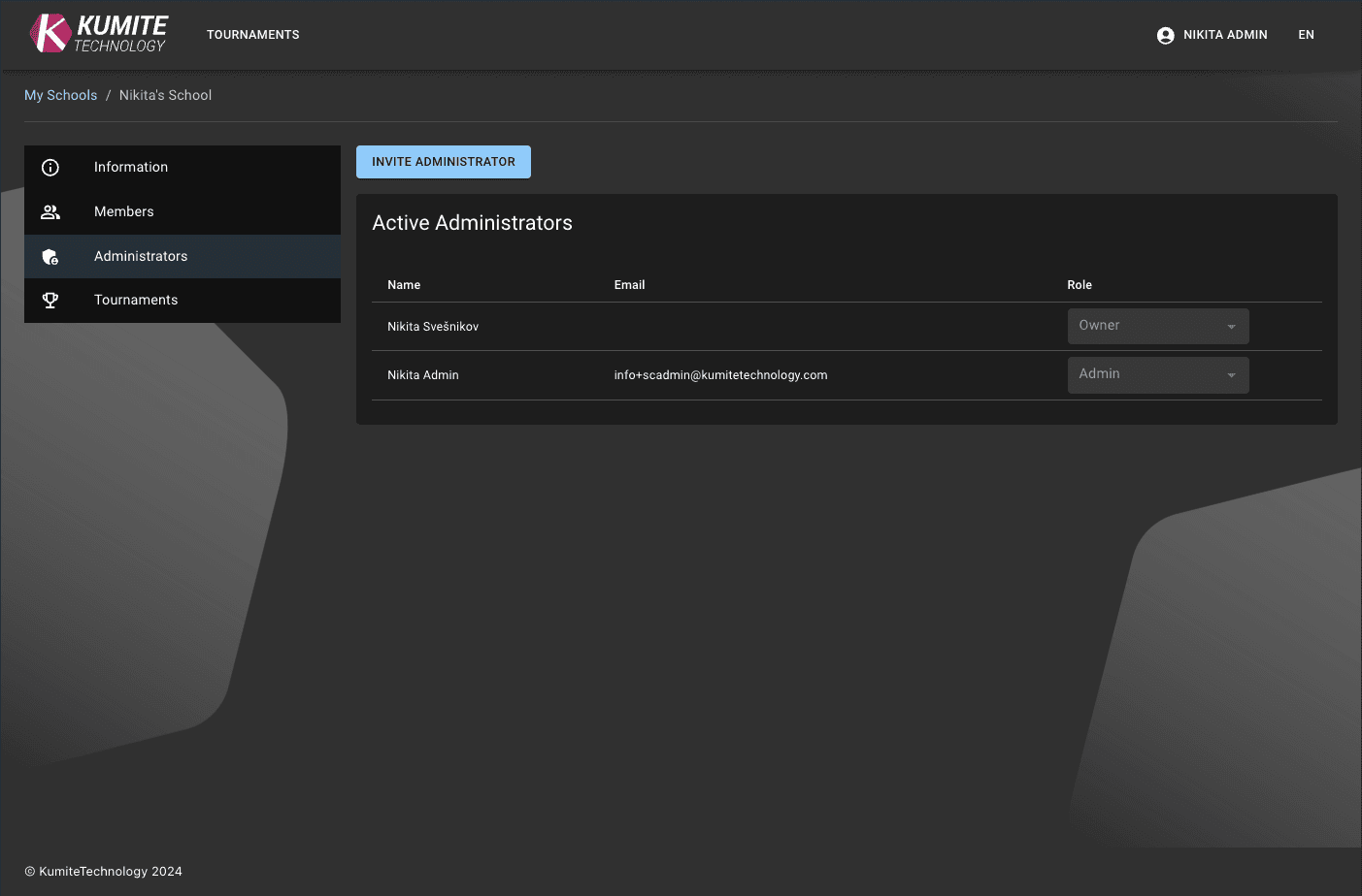 Новый Администратор